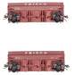 Bluford Shops 16082 N Frisco Offset-Side 3-Bay Wood Chip Hopper (Pack of 2)