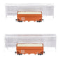 Bluford Shops 16032 N Offset-Side 3-Bay Wood Chip Hopper 2 Car set