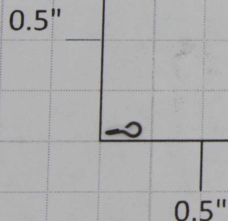K-Line K663-M003LR1 3/16" Black Flatcar Chain Link Hooks