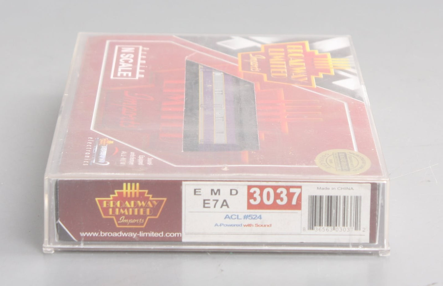 Broadway Limited 3037 N Atlantic Coast Line EMD E7A Diesel Loco #524 w/Paragon2