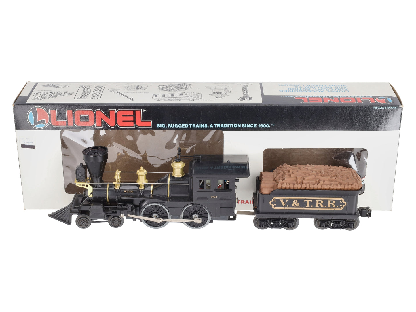 Lionel 6-18702 O Gauge Virginia & Truckee Steam Locomotive & Tender LN/Box