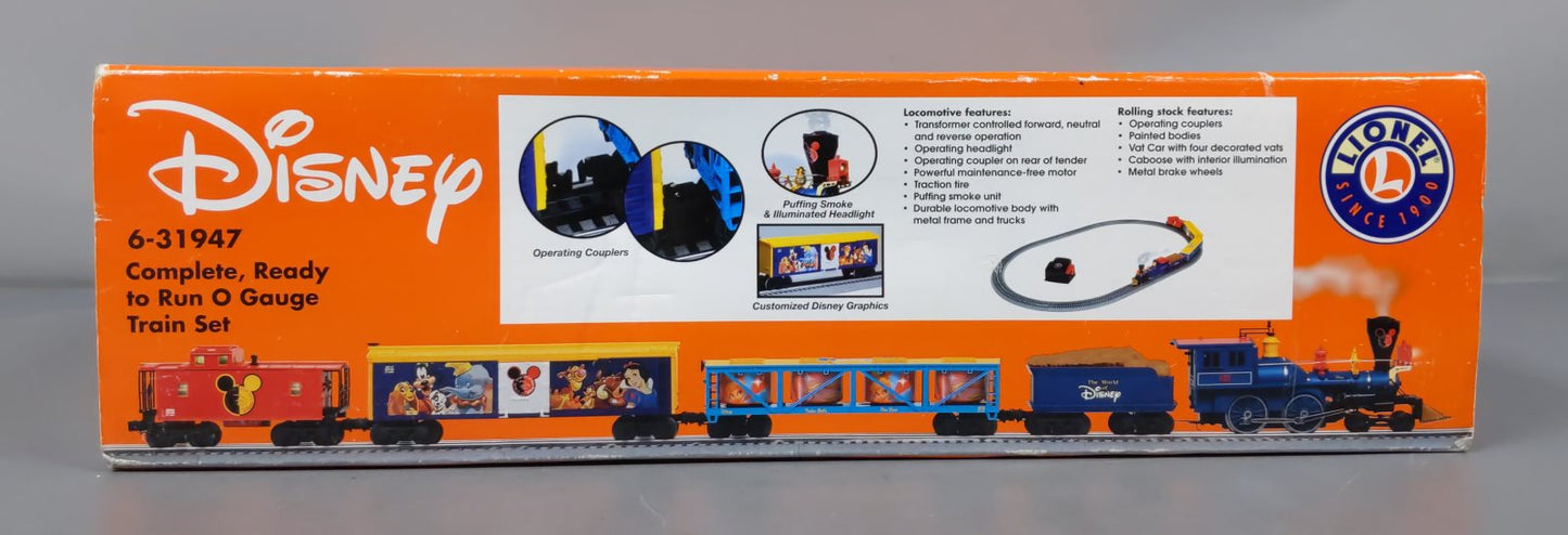 Lionel 6-31947 O Gauge World of Disney Steam Train Set EX/Box