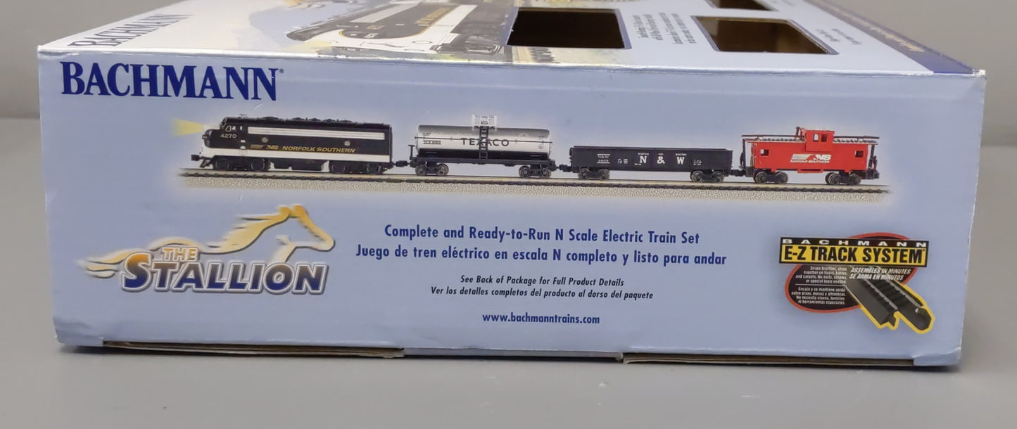Bachmann 24025 N Scale Norfolk Southern The Stallion Diesel Starter Train Set EX/Box