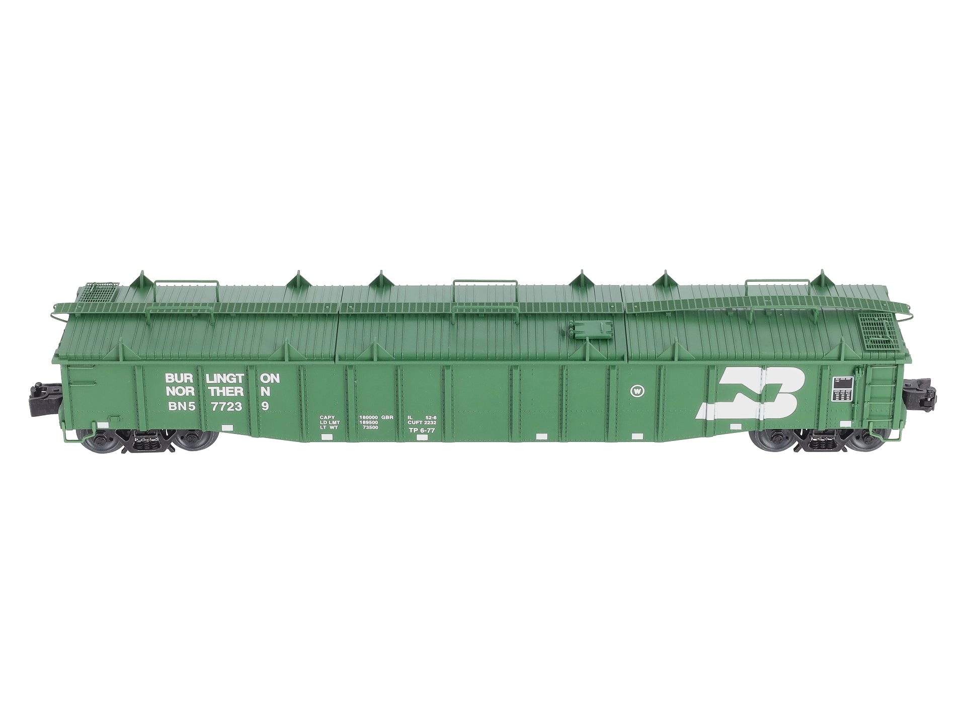 Lionel 2126032 O Gauge Burlington Northern PS-5 Gondola #577239 with Covers