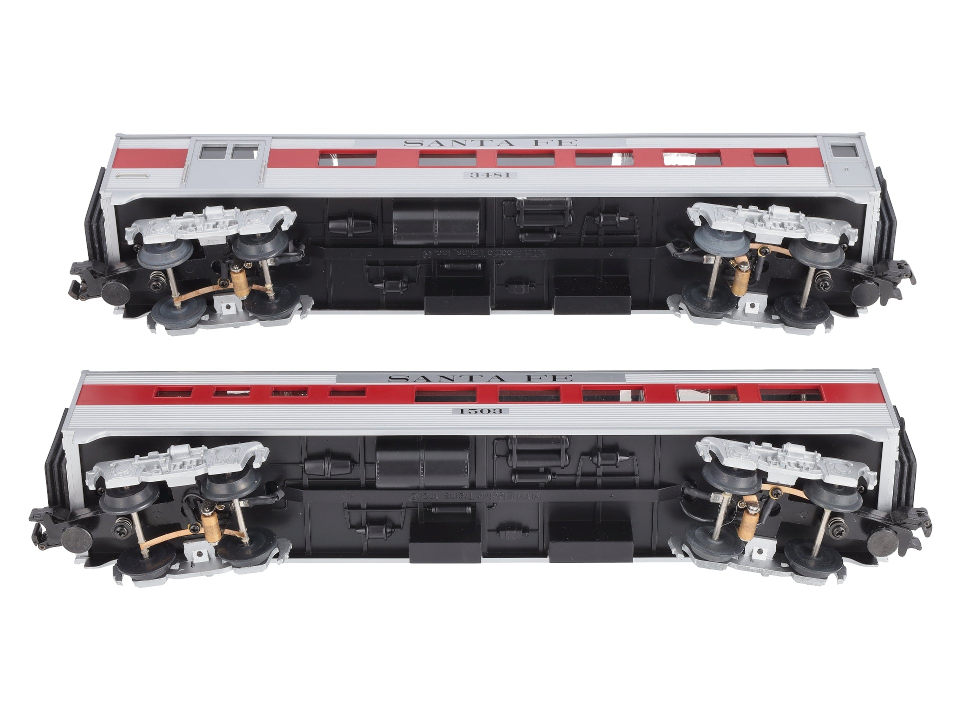 MTH 30-6014 O Santa Fe O-27 Streamlined Combine/Diner Passenger Set (Set of 2) NIB