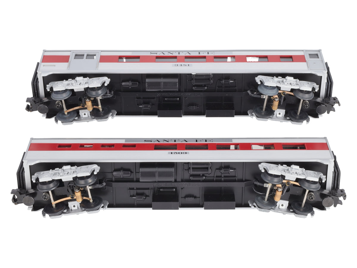 MTH 30-6014 O Santa Fe O-27 Streamlined Combine/Diner Passenger Set (Set of 2) LN/Box