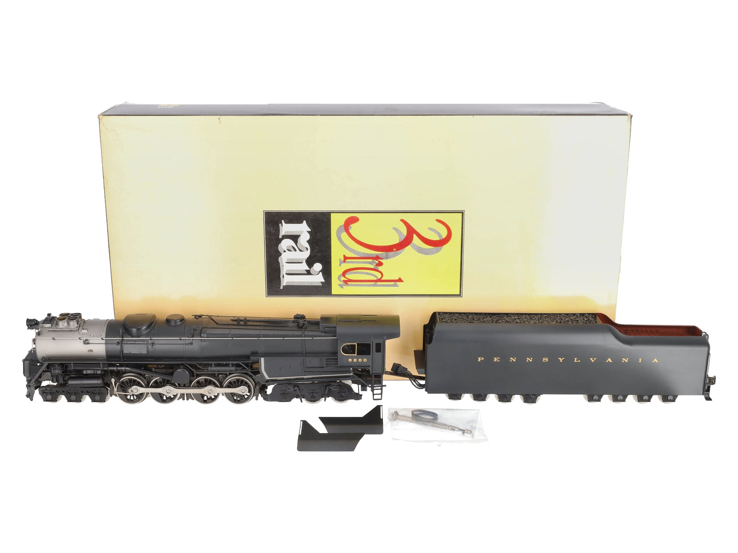 3rd Rail O BRASS PRR S-2 6-8-6 Steam Engine w/Tender #6800 (3-Rail)-Painted EX/Box