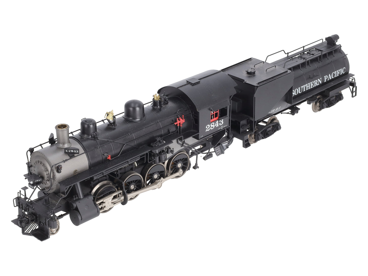 3rd Rail 2843 O BRASS SP 2-8-0 Steam Locomotive & Tender #2843 -3-Rail LN/Box