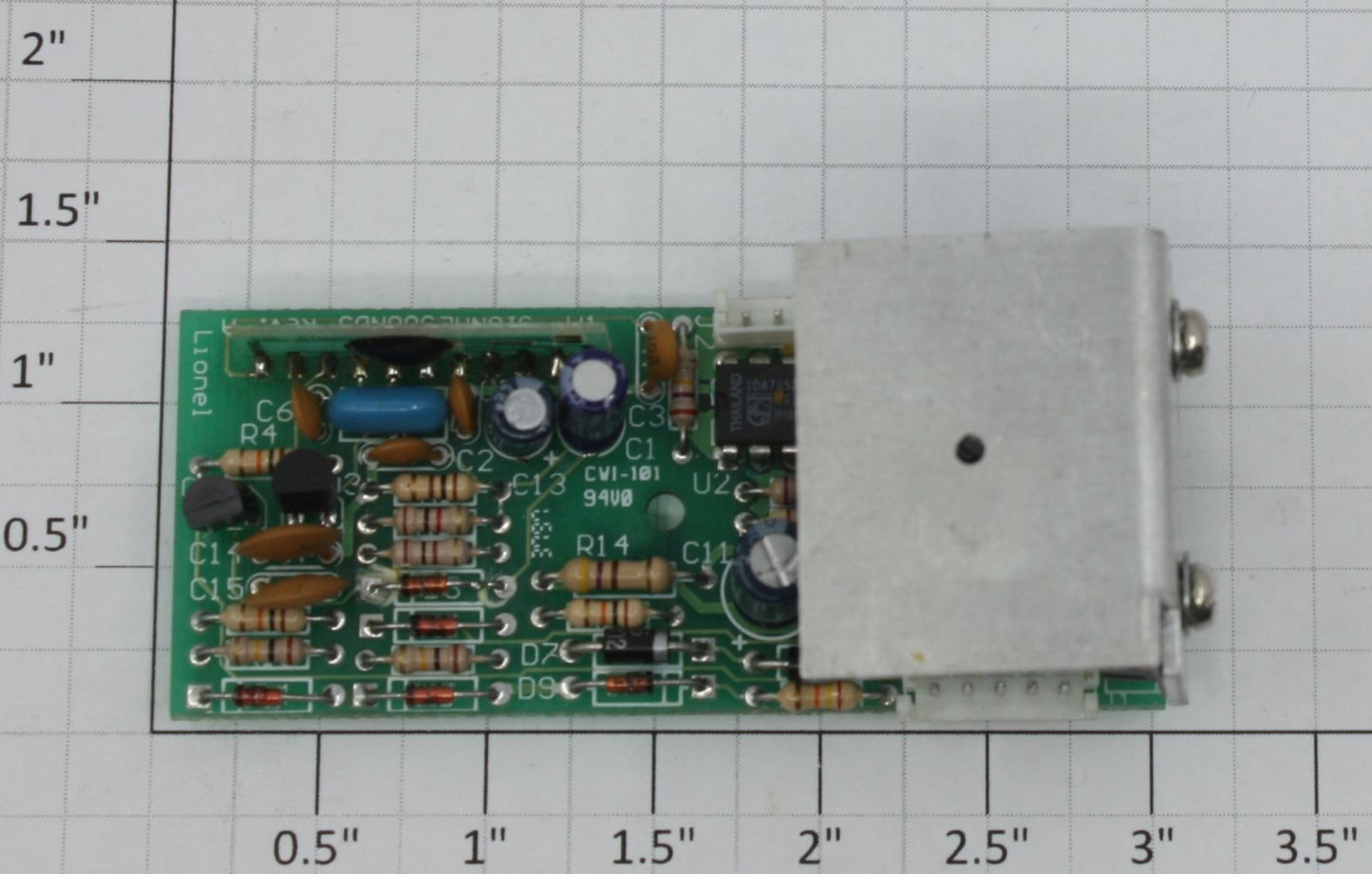 Lionel 691PCB100B Signal Sounds PCB Circuit Board - Early Version
