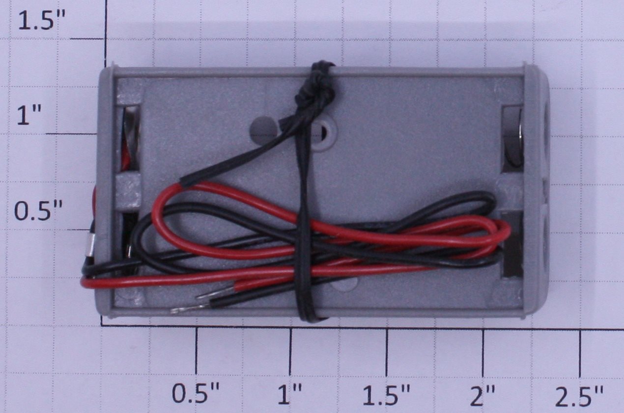 K-Line K6400-X1 Gray Plastic AA Battery Holder