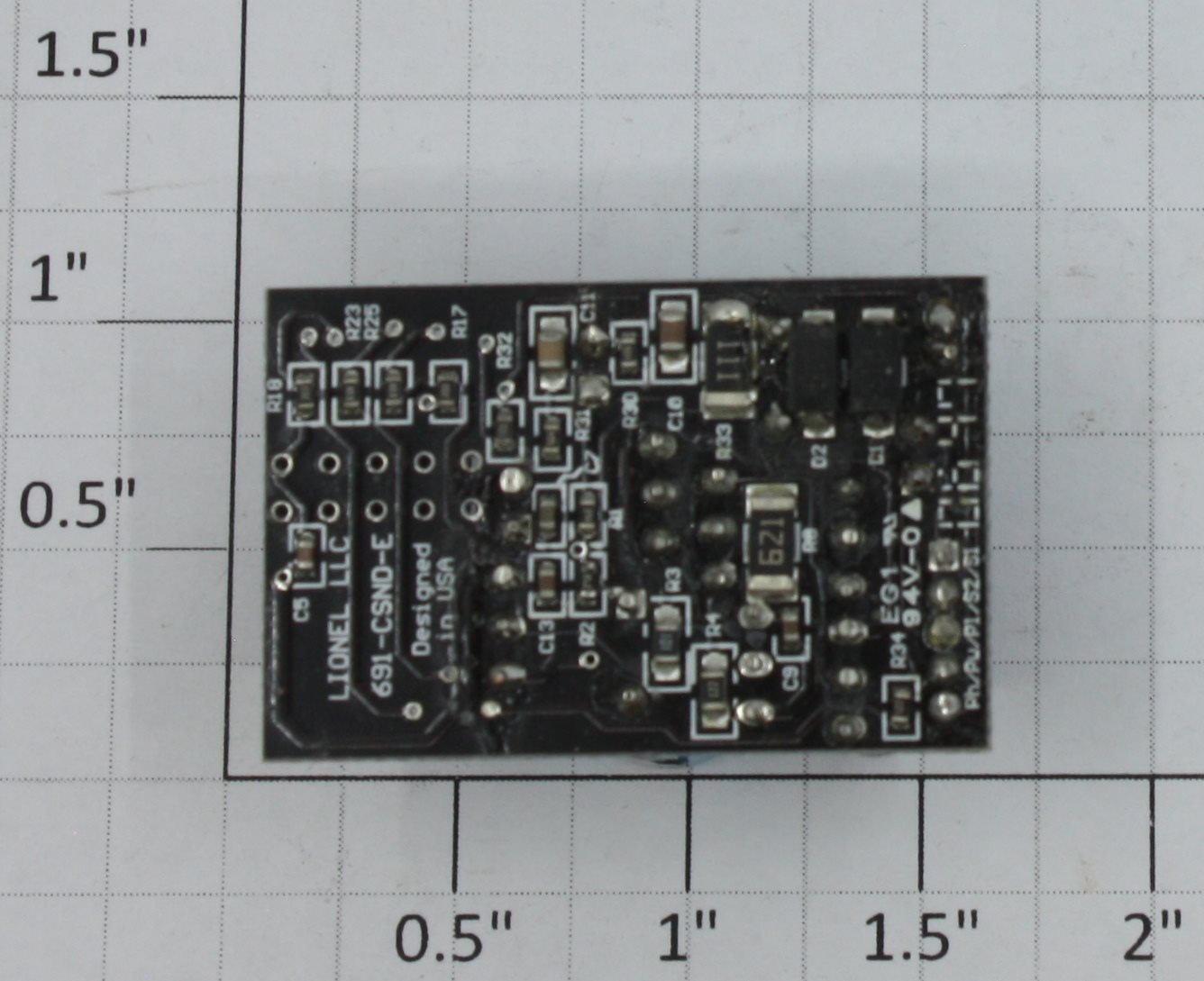 Lionel 691CSNDAD1 Diesel Horn PCB Circuit Board