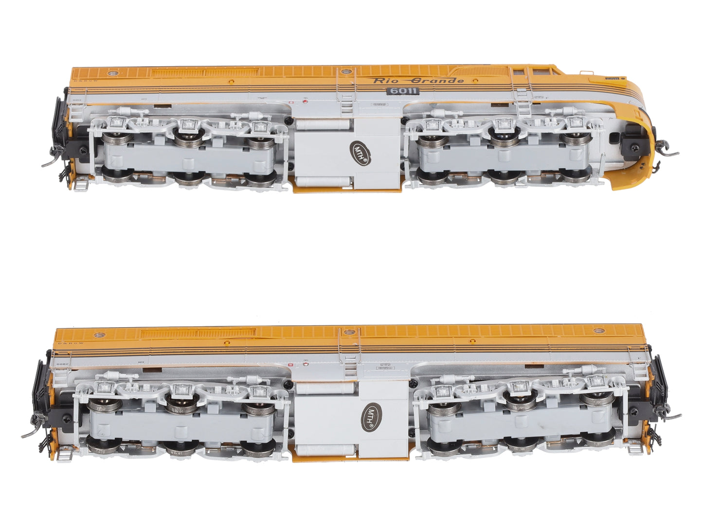 MTH 80-2270-1 HO D&RGW PA/PB Diesel Locomotive Set w/PS3 #6011/6002