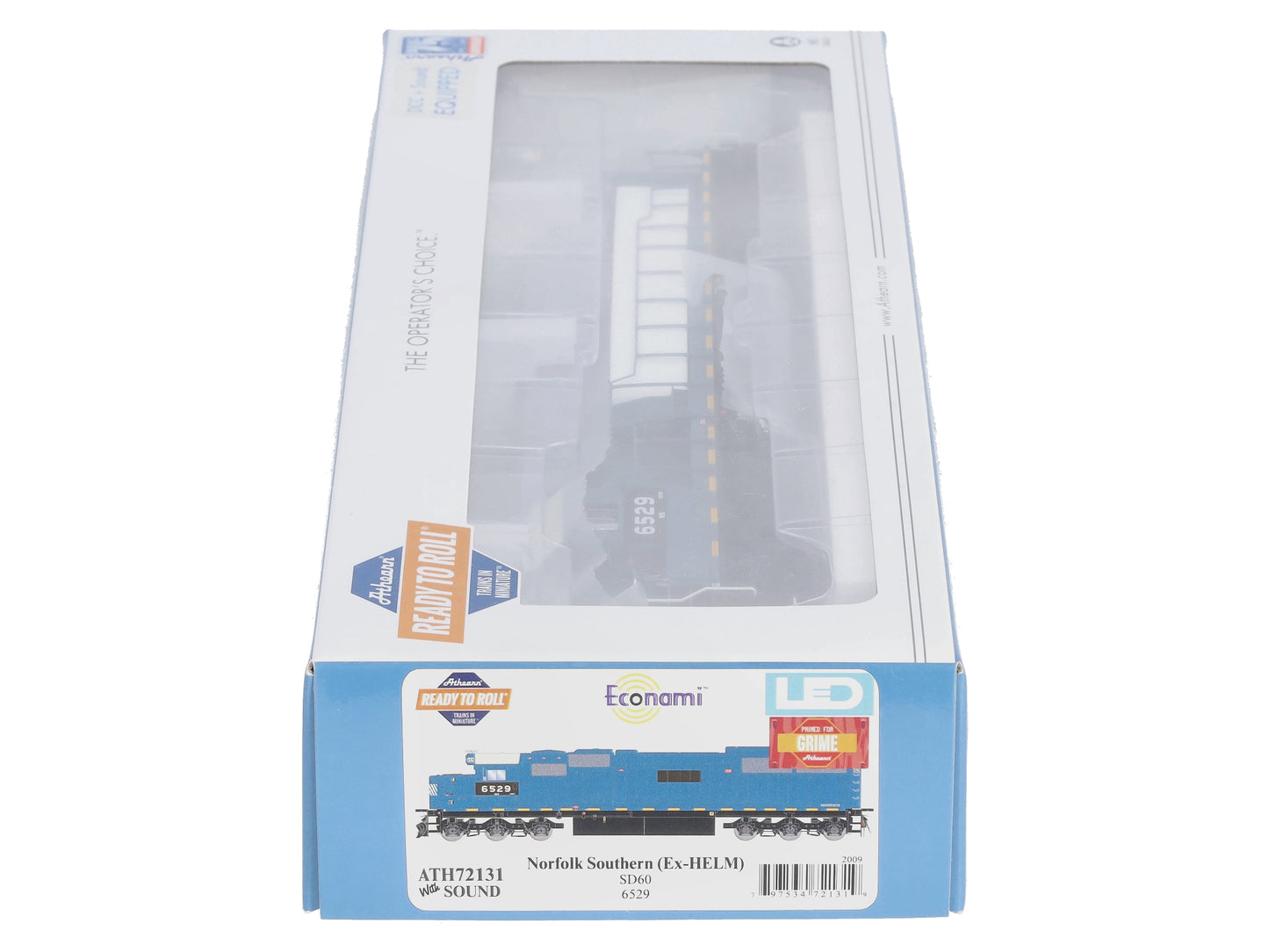 Athearn 72131 HO Norfolk Southern RTR SD60 Diesel Locomotive DCC/Sound #6529