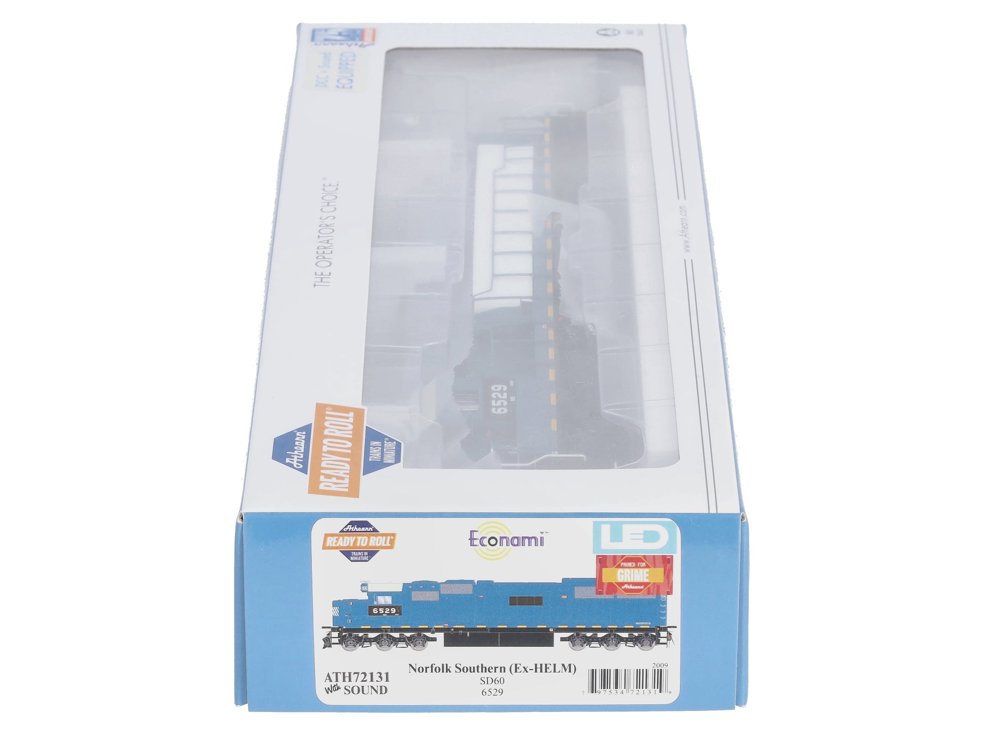 Athearn 72131 HO Norfolk Southern RTR SD60 Diesel Locomotive DCC/Sound #6529