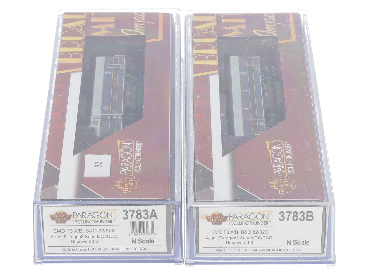 Broadway Limited 3783 N Baltimore & Ohio EMD F3 AB Diesel Engines with Sound/DCC