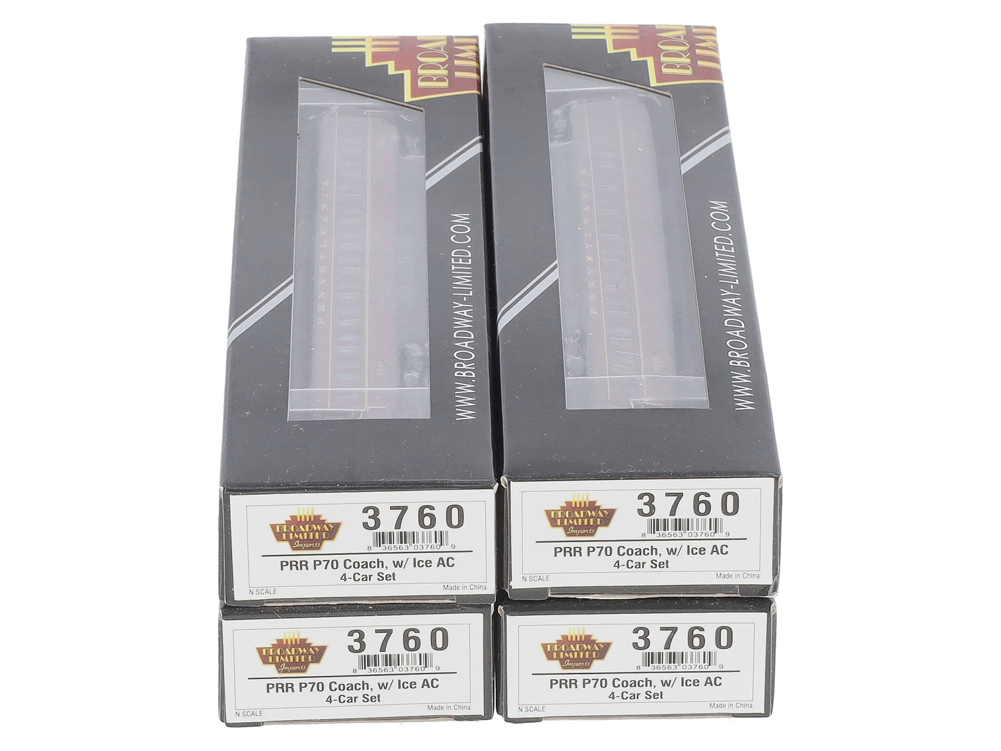 Broadway Limited 3760 N Pennsylvania P70R Passenger Car (Pack of 4)