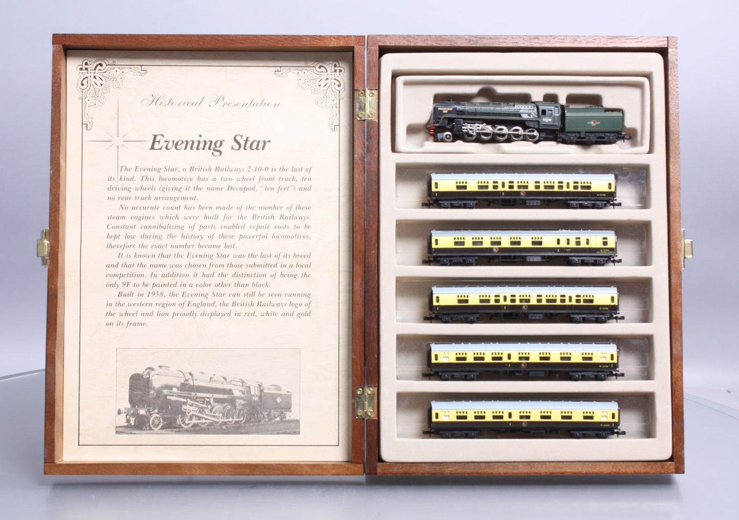 Model Power 1021 Evening Star N Gauge Steam Train Set EX/Box