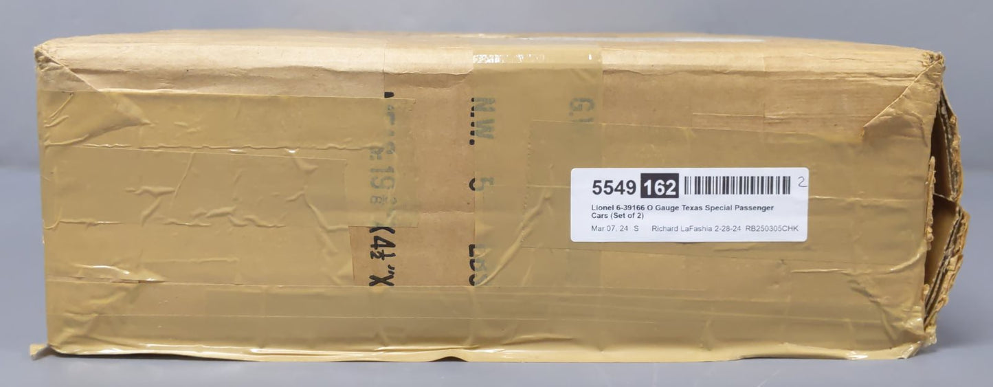 Lionel 6-39166 O Gauge Texas Special Passenger Cars (Set of 2) EX/Box