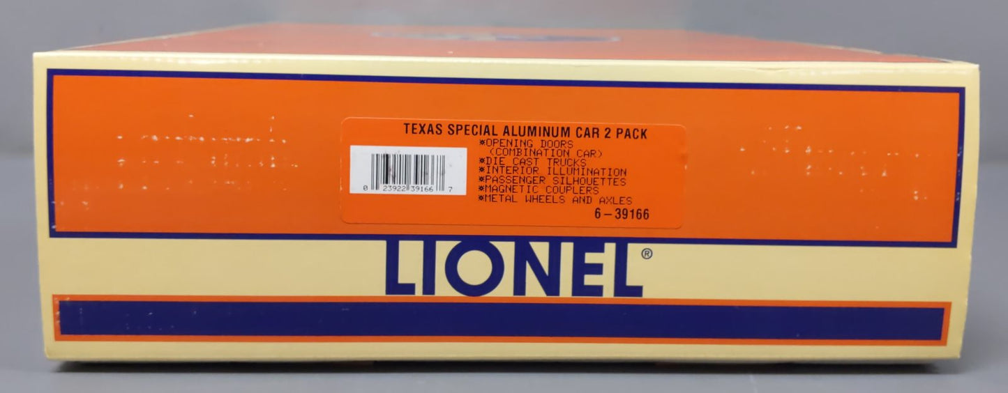 Lionel 6-39166 O Gauge Texas Special Passenger Cars (Set of 2) EX/Box