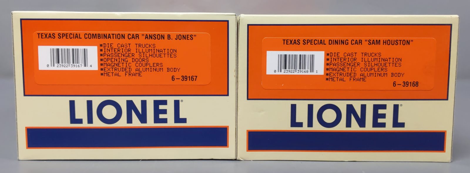 Lionel 6-39166 O Gauge Texas Special Passenger Cars (Set of 2) EX/Box