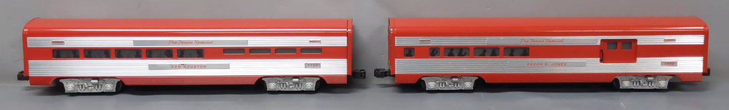 Lionel 6-39166 O Gauge Texas Special Passenger Cars (Set of 2) EX/Box
