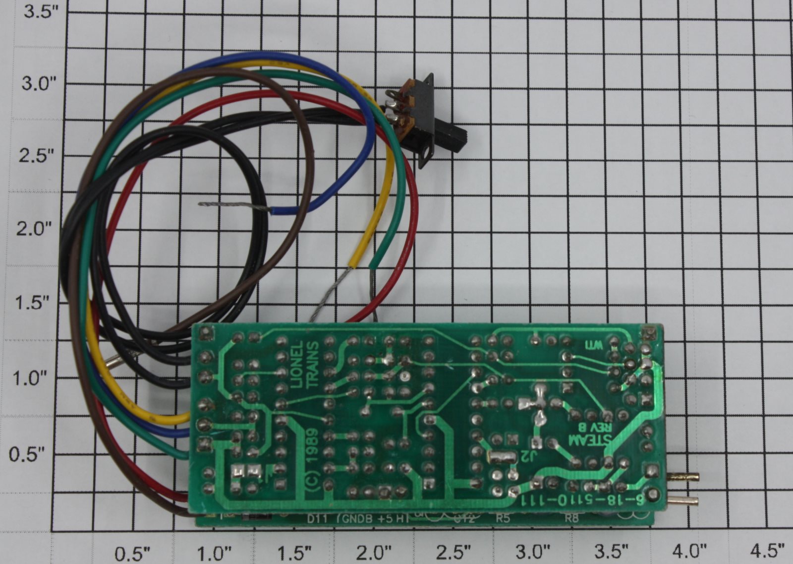 Lionel 85110-40 G Scale Steam Sound Circuit Board Assembly