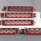USA Trains R17151 G BN Intermodal 5 Unit Articulated Set w/o Containers #64200