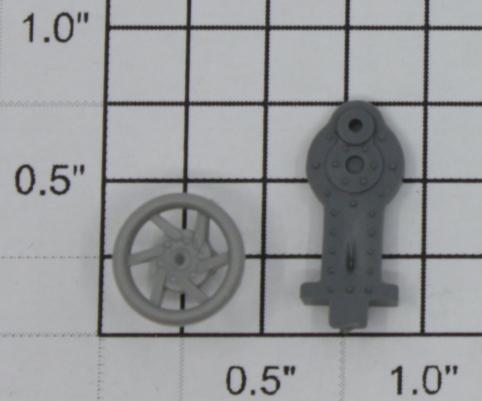 K-Line K6300-XA Plastic Dark Gray Stand with Light Gray Brake Wheel Asbly