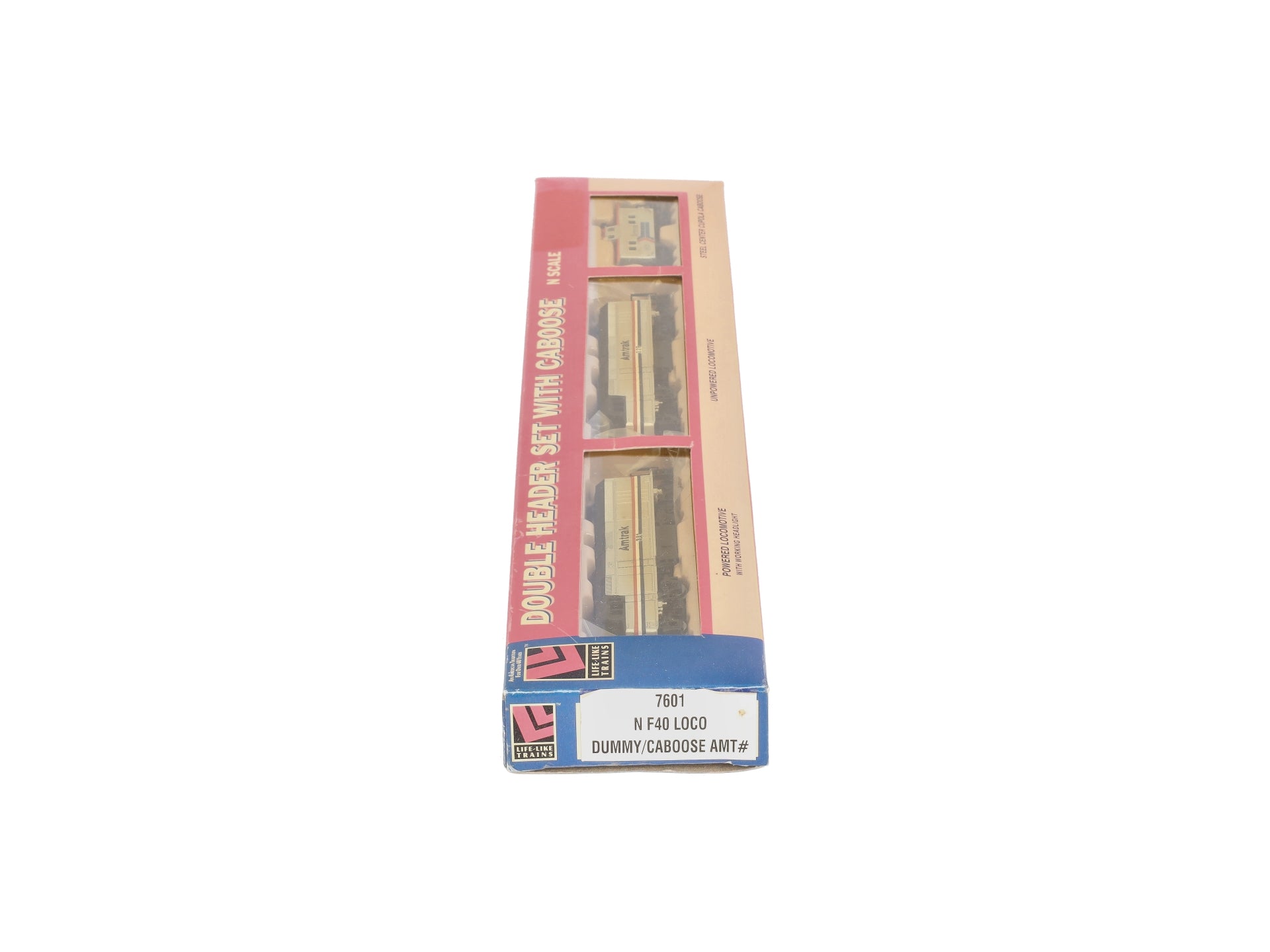 Life Like 7601 N Amtrak Double Header Set w/Caboose LN/Box