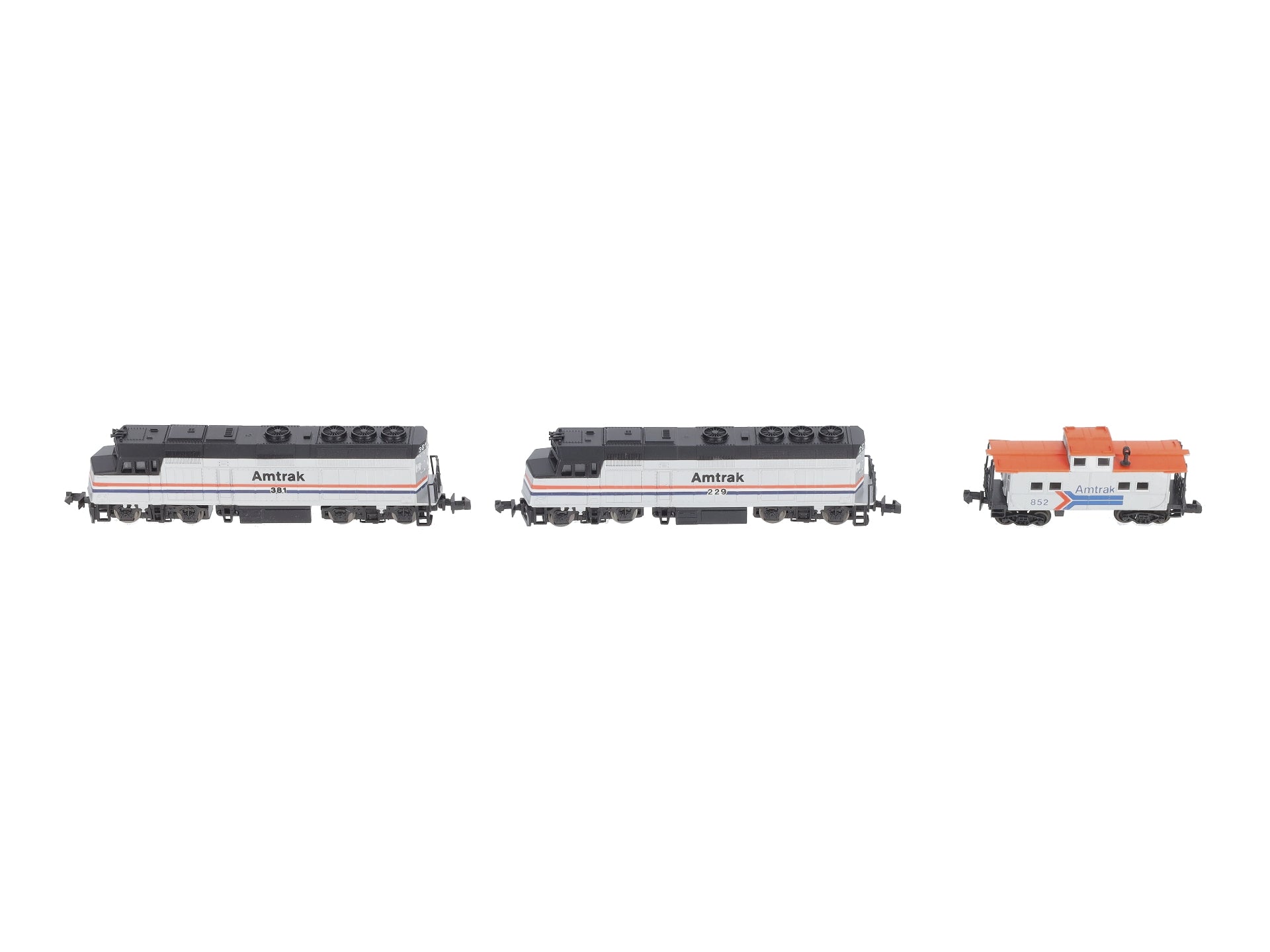Life Like 7601 N Amtrak Double Header Set w/Caboose LN/Box