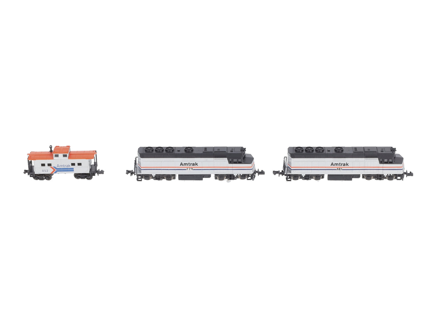 Life Like 7601 N Amtrak Double Header Set w/Caboose LN/Box