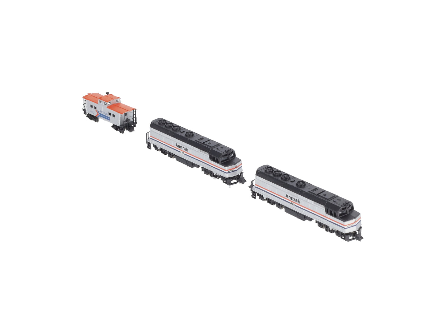 Life Like 7601 N Amtrak Double Header Set w/Caboose LN/Box