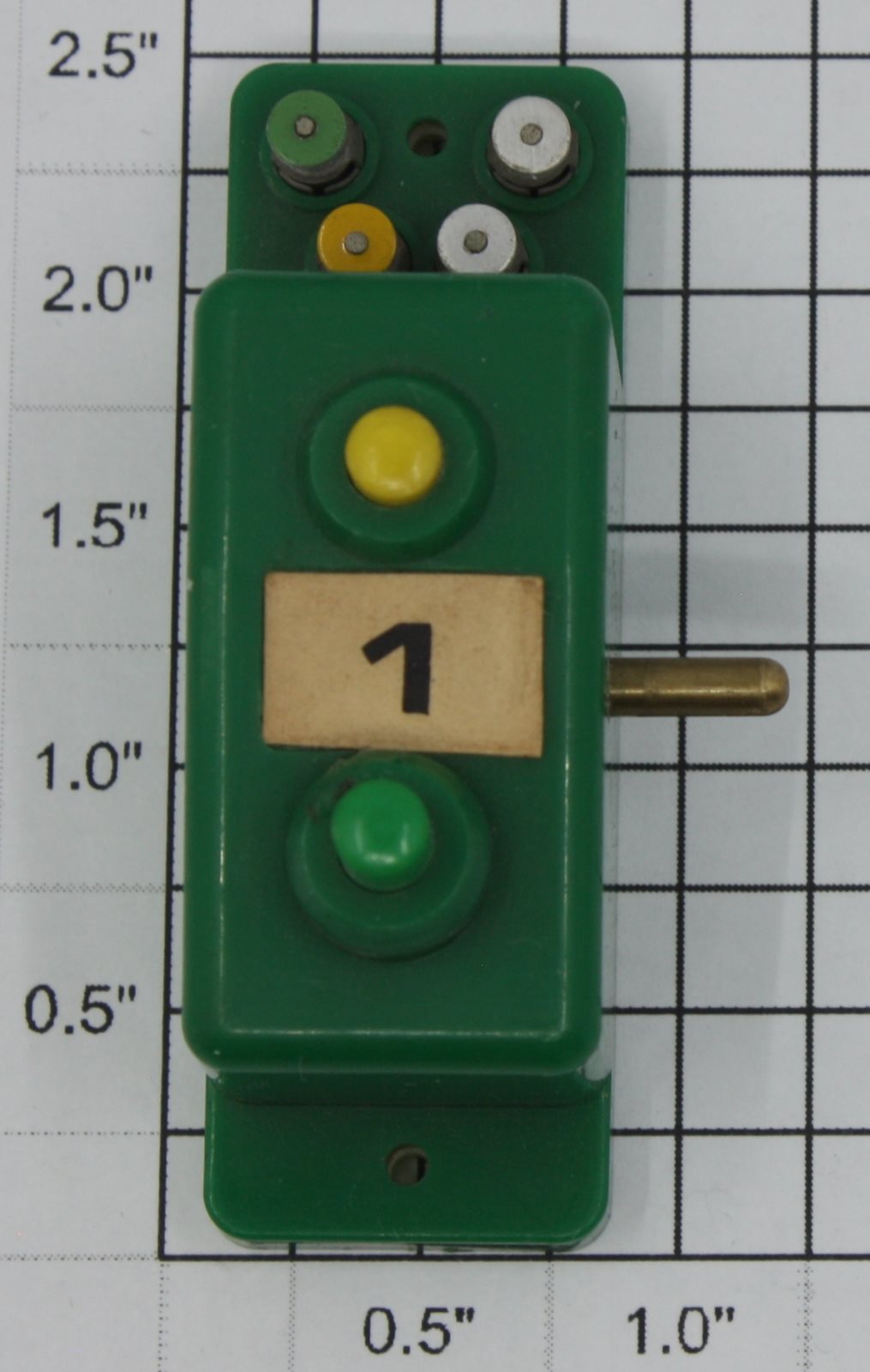 Trix 6595 N Gauge Green MiniTrix Switch Controller with Post