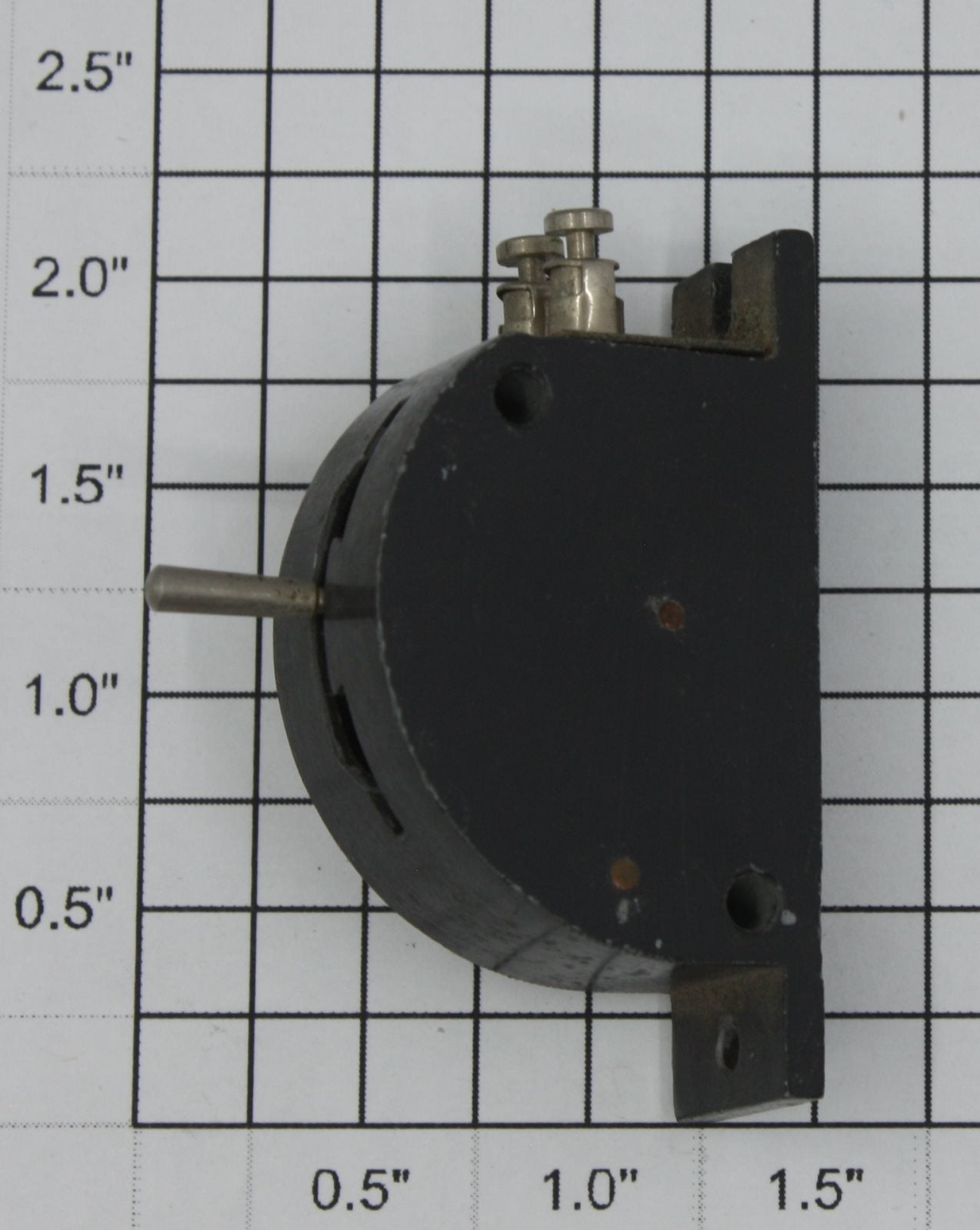 Trix 66B HO Black Metal Twin TTR Switch Controller with Push Button Terminals