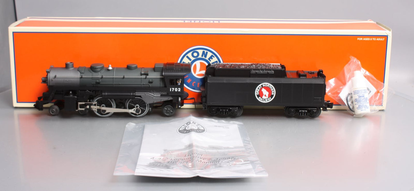 Lionel 6-38627 O Gauge Great Northern 4-4-2 Steam Locomotive & Tender #1702