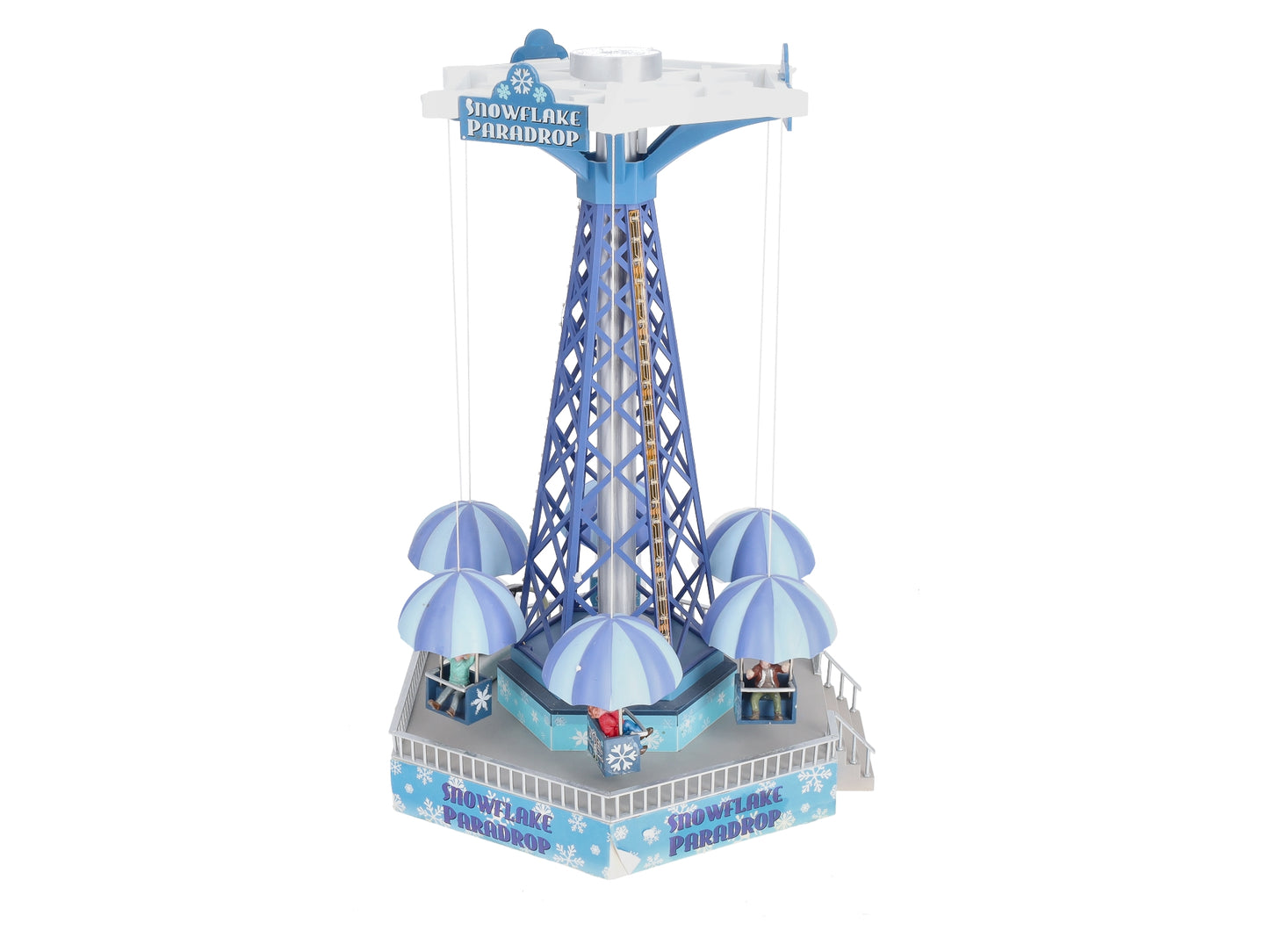 Lemax 34634 Snowflake Paradrop Animated Carnival Ride EX/Box