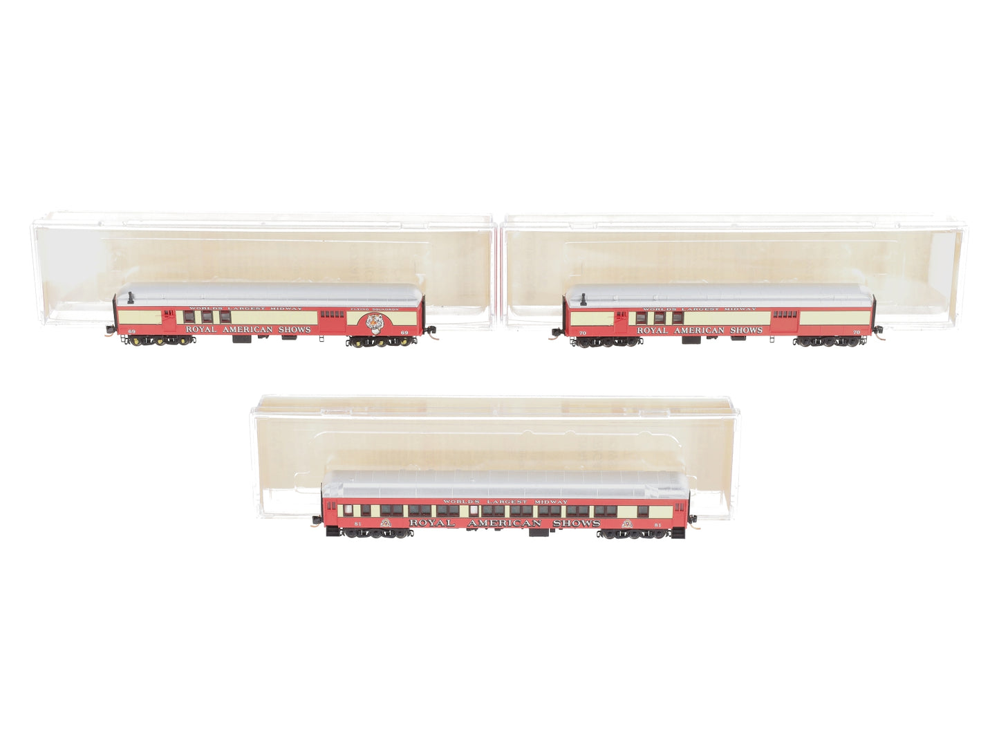 Micro Trains 99301450 N Royal American Shows Heavyweight Passenger (Set of 3)