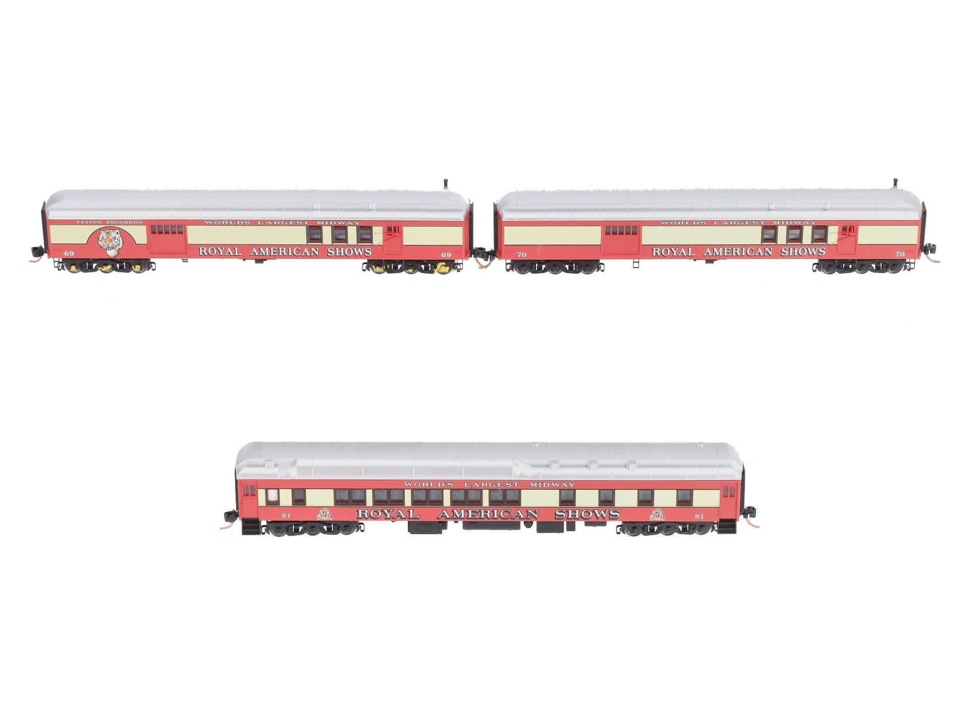 Micro Trains 99301450 N Royal American Shows Heavyweight Passenger (Set of 3)