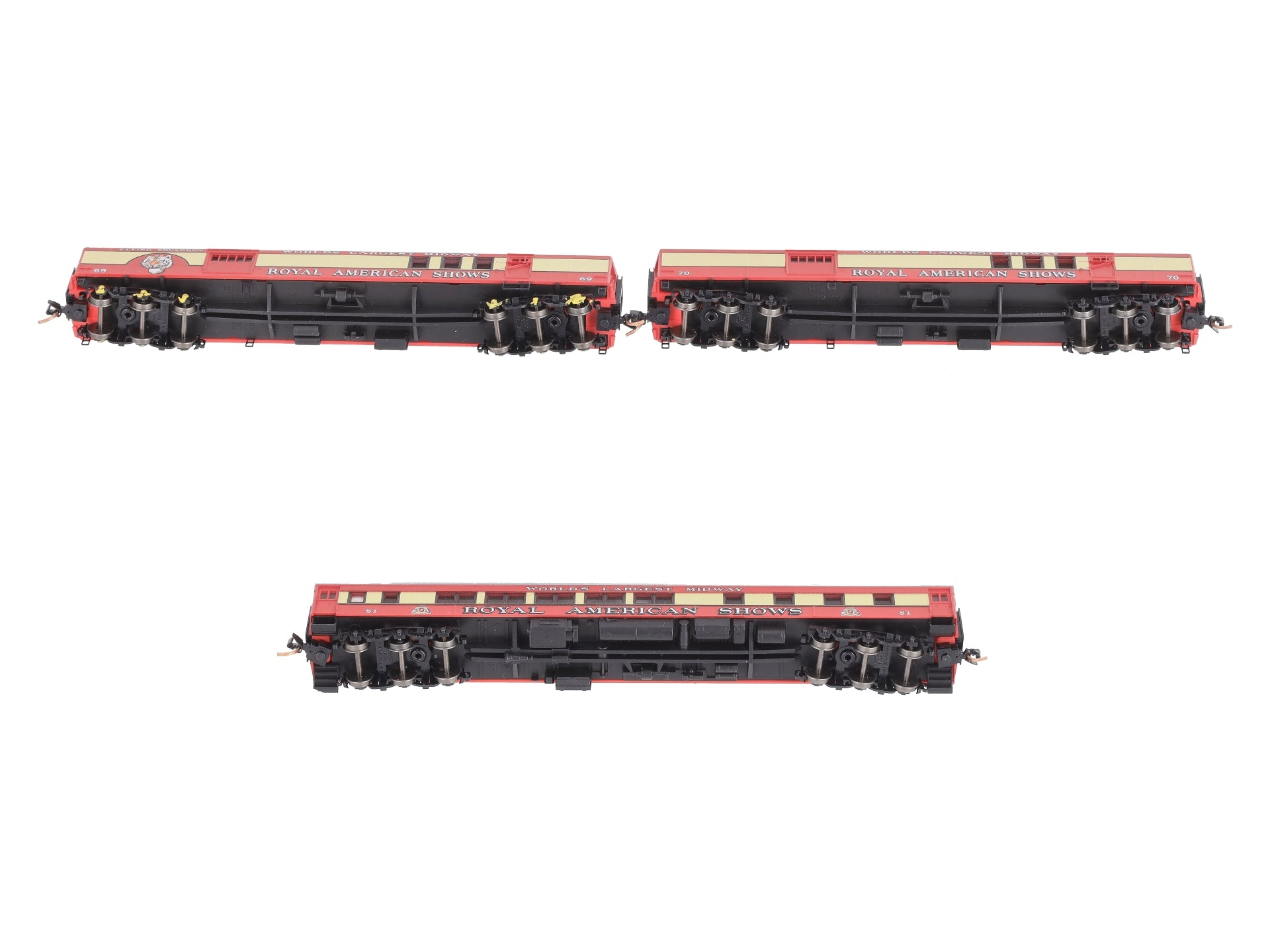 Micro Trains 99301450 N Royal American Shows Heavyweight Passenger (Set of 3)