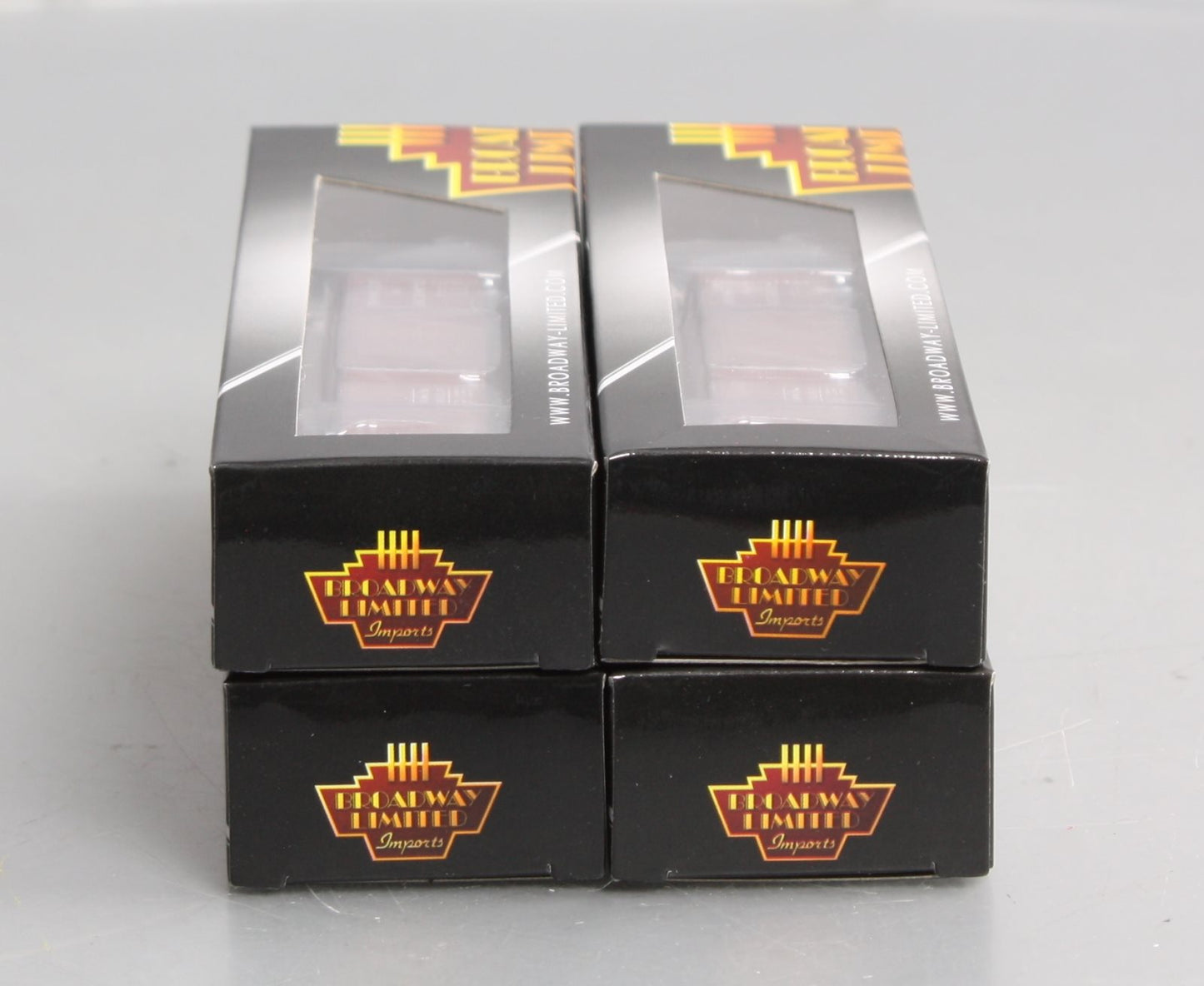 Broadway Limited 3405 N B&A 40' Steel Boxcar w/7-8 Corrugated Ends (Pack of 4)