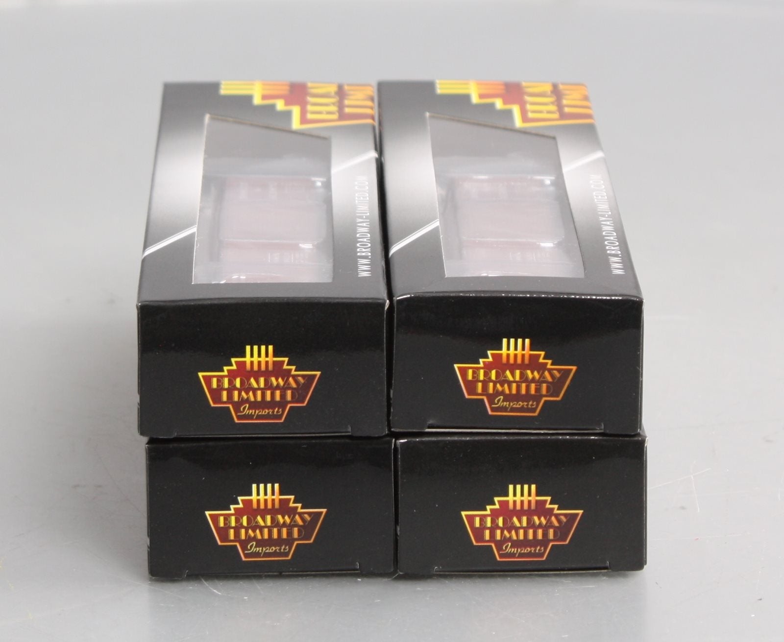 Broadway Limited 3405 N B&A 40' Steel Boxcar w/7-8 Corrugated Ends (Pack of 4)