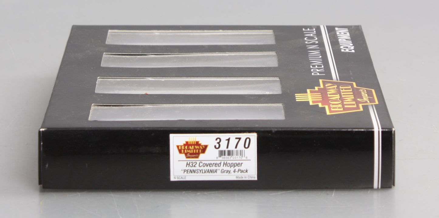 Broadway Limited 3170 N PRR Class H32 5-Bay Covered Hopper Set A (Pack of 4)