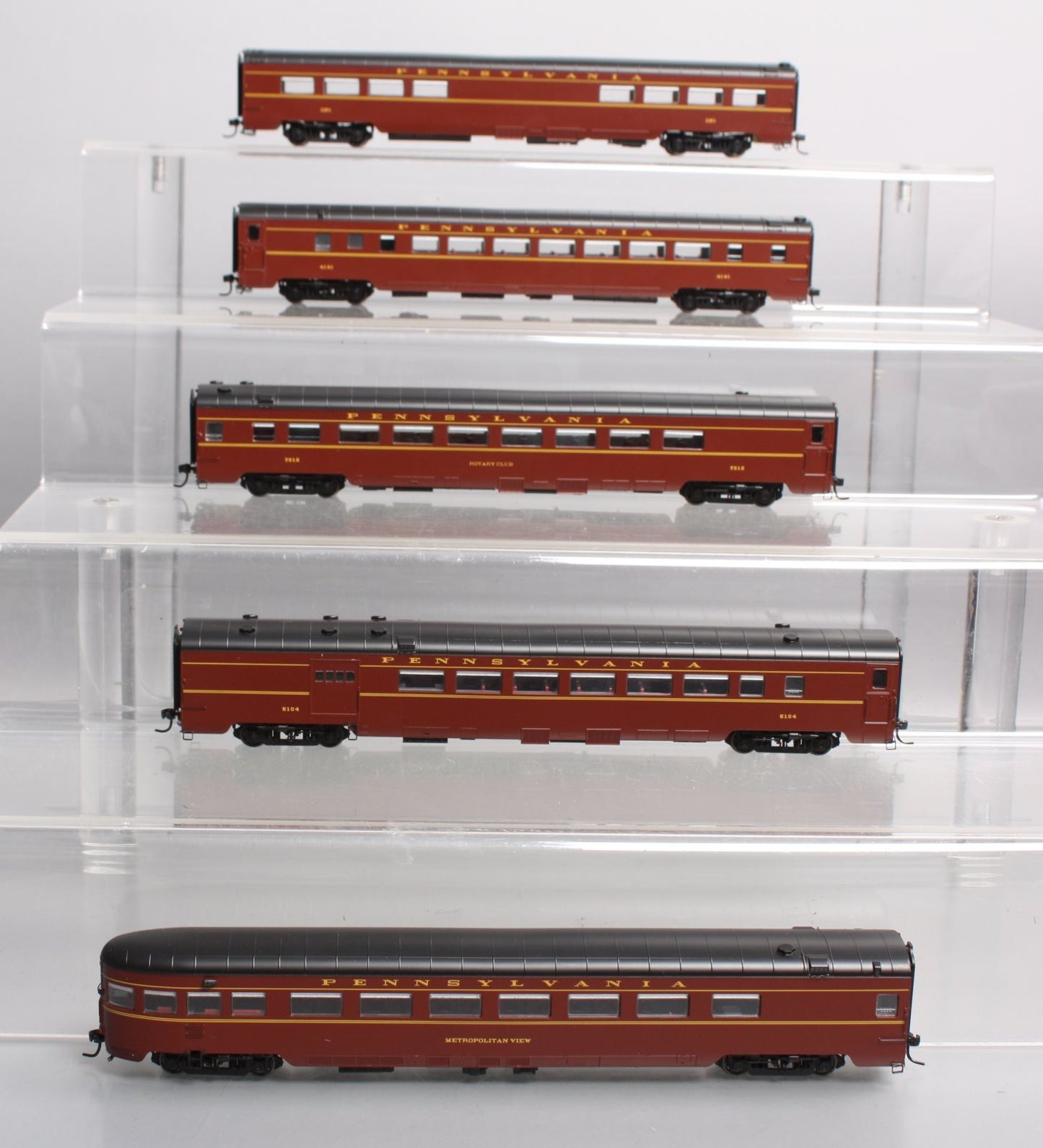 MTH 80-60048 HO Pennsylvania Tuscan Smooth Passenger Car Set (Set of 5)