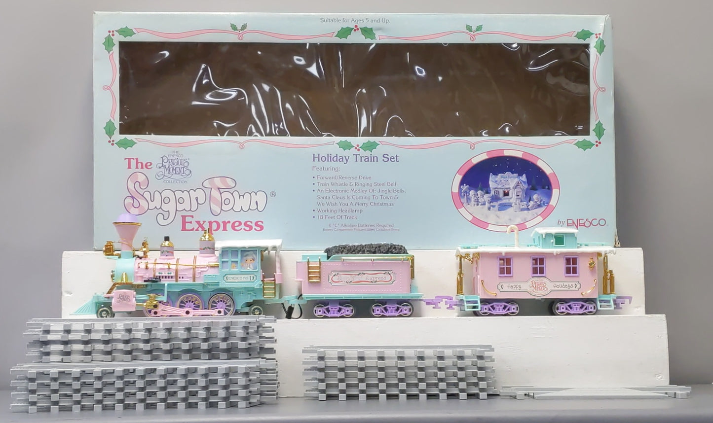 Enesco 152595 Sugar Town Holiday Express G Gauge Steam Train Set LN/Box