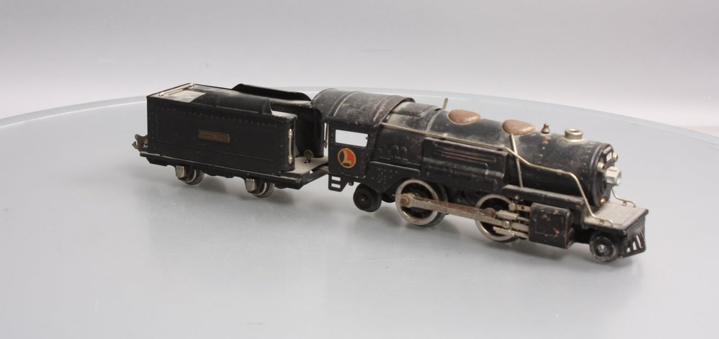 Lionel 259E Vintage O Prewar 2-4-2 Streamlined Steam Locomotive & Tender
