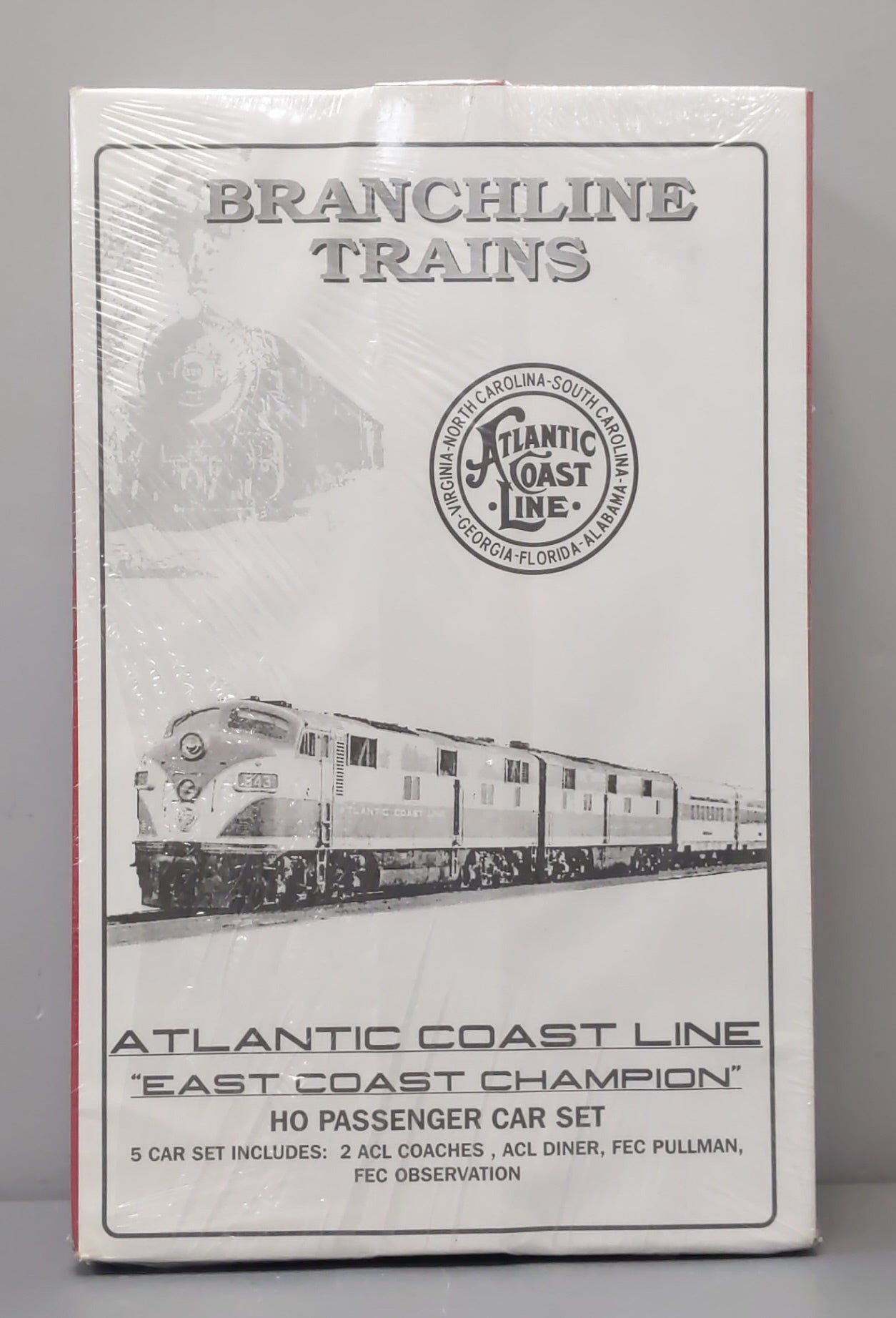 Branchline Trains 14914 HO Scale Atlantic Coast Line 5 Car Kit Set MT/Box