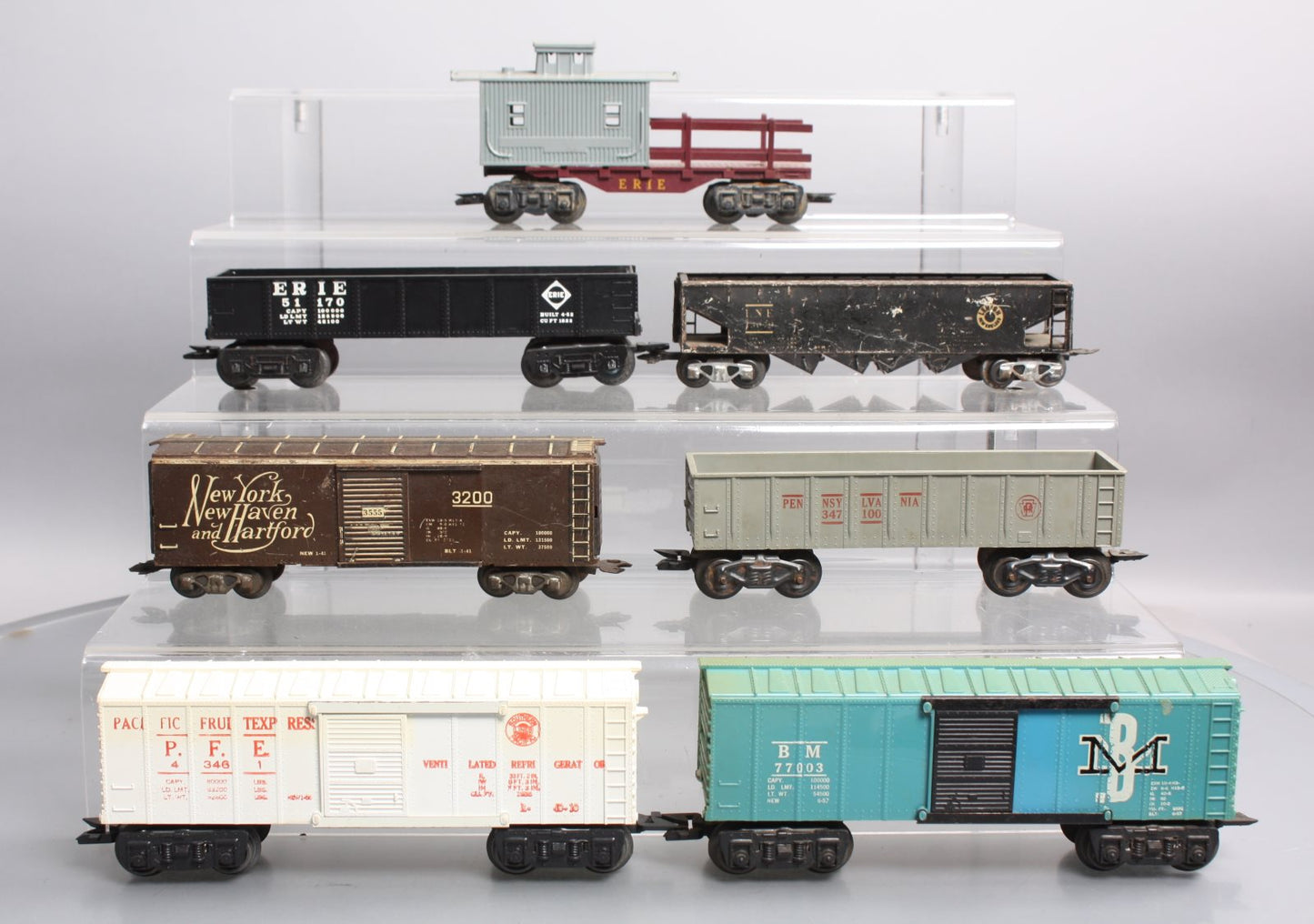 Marx 3200, 4346, 51170, 347100 Vintage O Freight Cars [7] VG