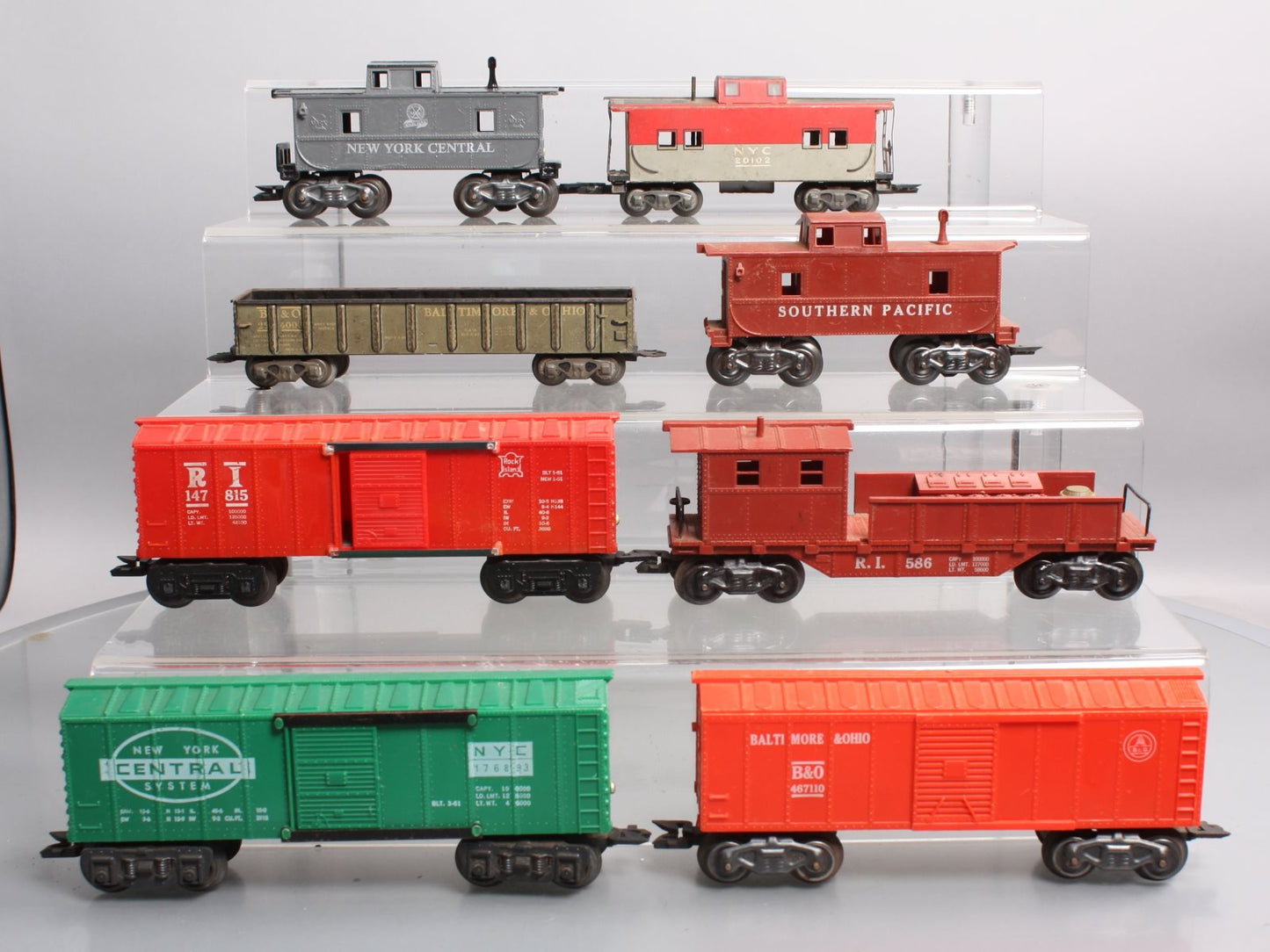 Marx 147815, 176893, 254000, 467110 Vintage O Freight Cars [8] VG