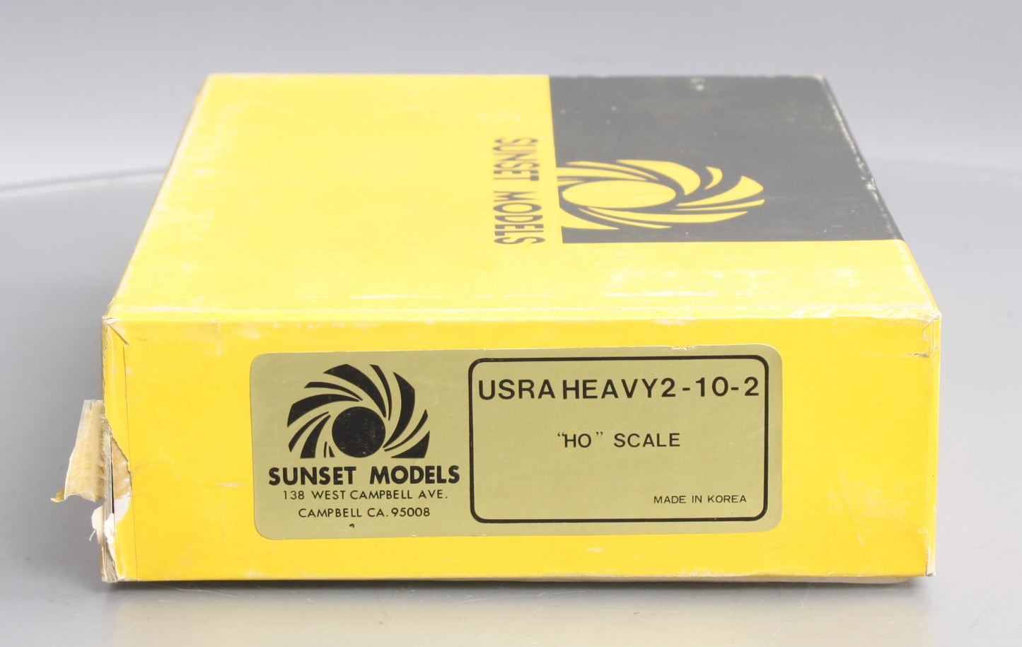 Sunset Models HO BRASS USRA Heavy 2-10-2 Steam Locomotive & Tender -Painted EX/Box