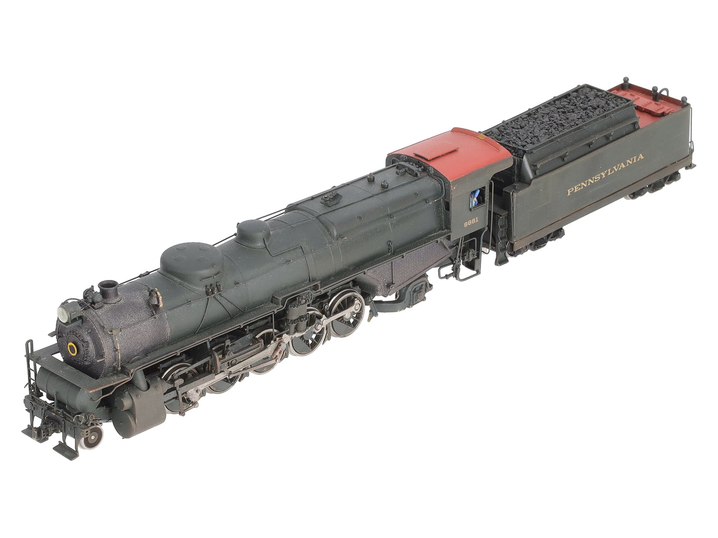 Westside Model Co. HO Brass PRR N-1S 2-10-2 Steam Locomotive & Tender EX/Box